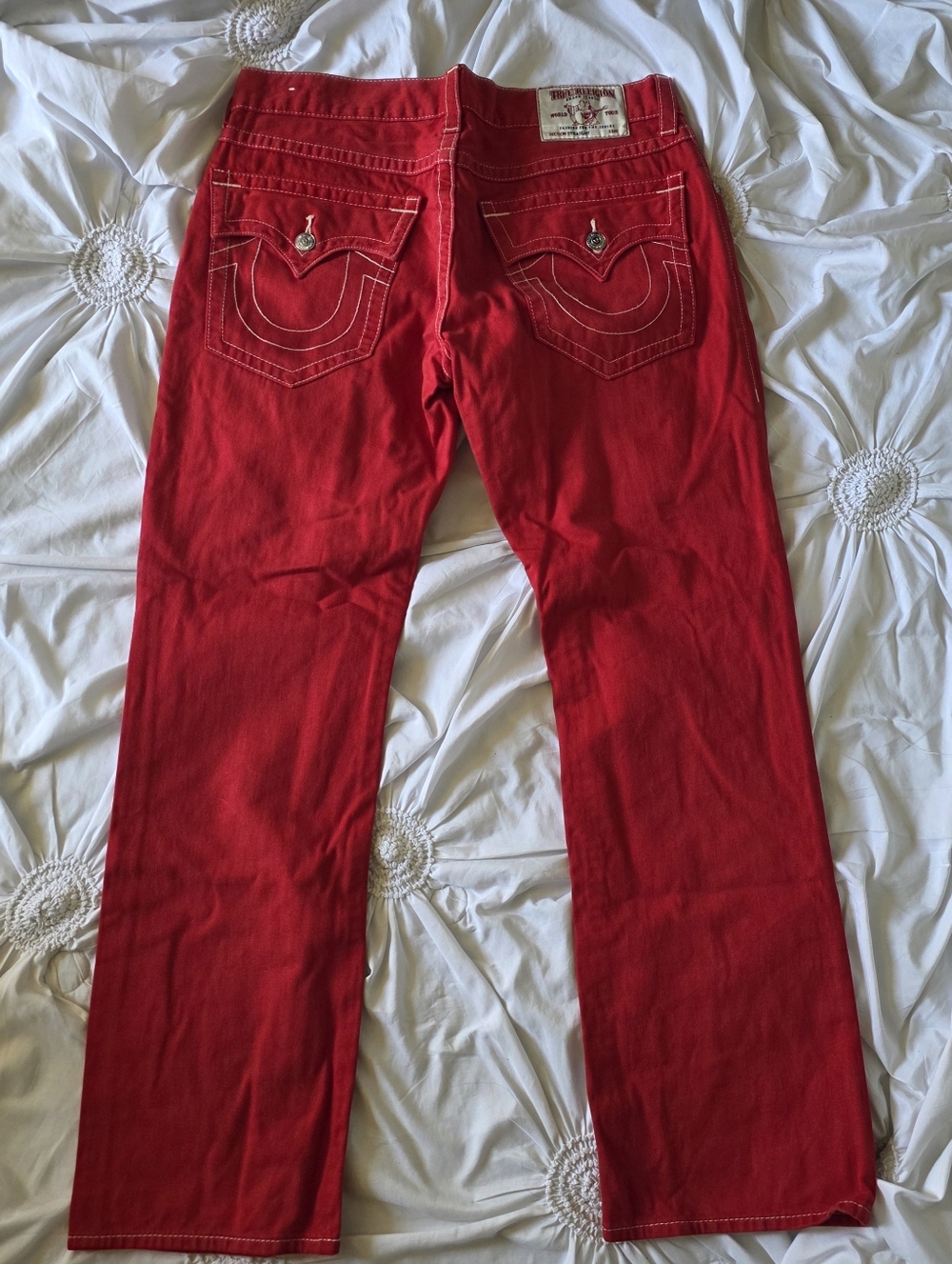 Men TRUE RELIGION red jeans 👖 size 36